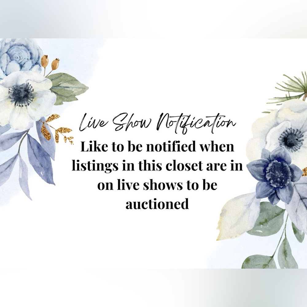 ⭐️Live Show Notification⭐️